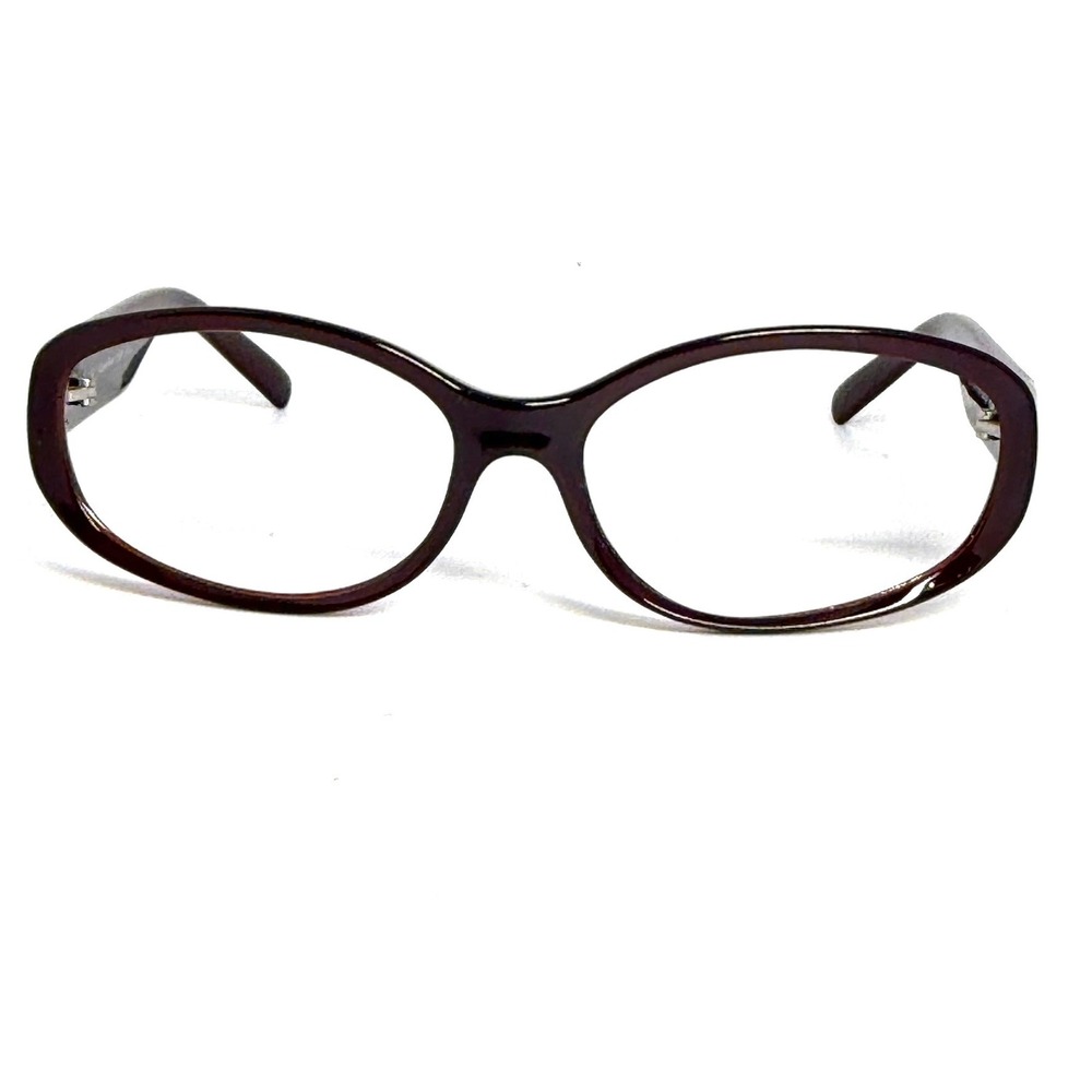 Calvin Klein 758S 052 Burgundy Oval Eyeglass Frames Made in Italy 56-16-125